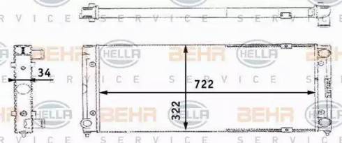 HELLA 8MK 376 713-471 - Радиатор, охлаждение двигателя autosila-amz.com