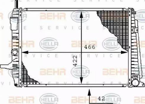 HELLA 8MK 376 712-561 - Радиатор, охлаждение двигателя autosila-amz.com