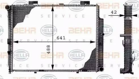 HELLA 8MK 376 712-644 - Радиатор, охлаждение двигателя autosila-amz.com