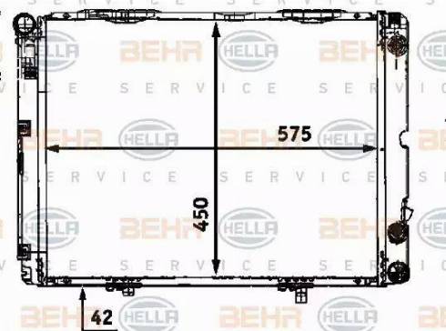 HELLA 8MK 376 712-301 - Радиатор, охлаждение двигателя autosila-amz.com