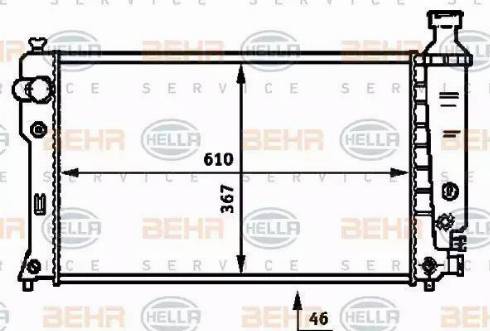 HELLA 8MK 376 717-661 - Радиатор, охлаждение двигателя autosila-amz.com