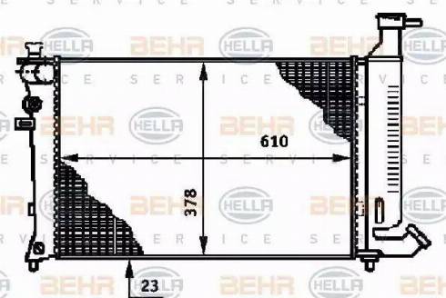 HELLA 8MK 376 717-291 - Радиатор, охлаждение двигателя autosila-amz.com