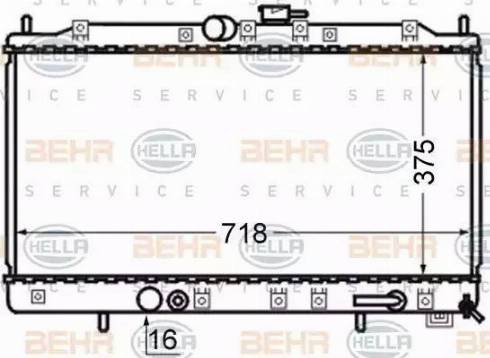 HELLA 8MK 376 724-681 - Радиатор, охлаждение двигателя autosila-amz.com