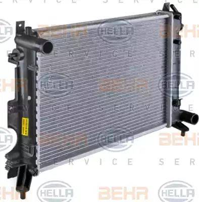 HELLA 8MK 376 720-551 - Радиатор, охлаждение двигателя autosila-amz.com