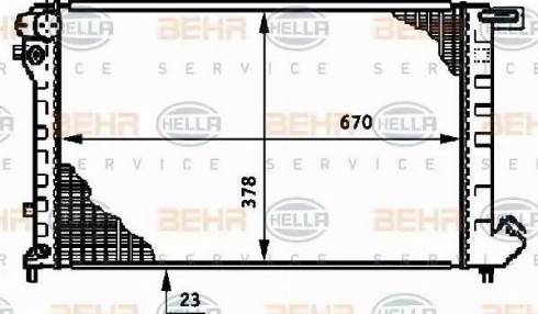 HELLA 8MK 376 720-081 - Радиатор, охлаждение двигателя autosila-amz.com