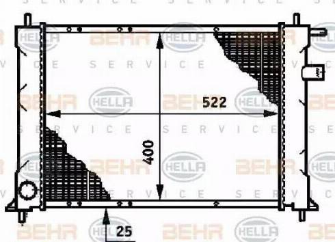 HELLA 8MK 376 720-141 - Радиатор, охлаждение двигателя autosila-amz.com