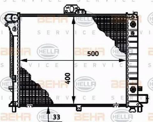 HELLA 8MK 376 720-781 - Радиатор, охлаждение двигателя autosila-amz.com