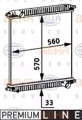 HELLA 8MK 376 721-721 - Радиатор, охлаждение двигателя autosila-amz.com