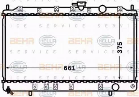 HELLA 8MK 376 770-211 - Радиатор, охлаждение двигателя autosila-amz.com