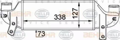 HELLA 8ML 376 746-621 - Интеркулер, теплообменник турбины autosila-amz.com