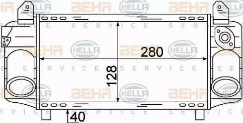 HELLA 8ML 376 723-421 - Интеркулер, теплообменник турбины autosila-amz.com