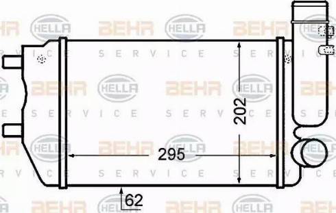 HELLA 8ML 376 727-571 - Интеркулер, теплообменник турбины autosila-amz.com