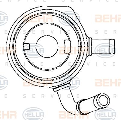 HELLA 8MO 376 797-111 - Масляный радиатор, двигательное масло autosila-amz.com