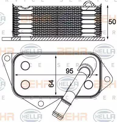 HELLA 8MO 376 714-804 - Масляный радиатор, двигательное масло autosila-amz.com