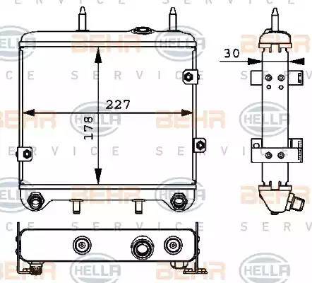 HELLA 8MO 376 725-461 - Масляный радиатор, двигательное масло autosila-amz.com