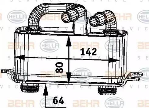 HELLA 8MO 376 726-371 - Масляный радиатор, двигательное масло autosila-amz.com