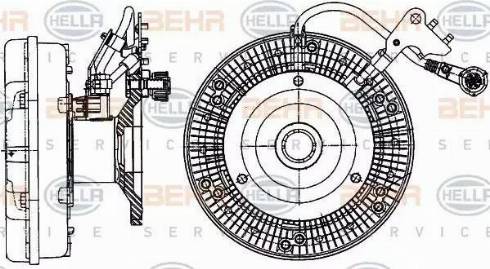 HELLA 8MV 376 906-711 - Сцепление, вентилятор радиатора autosila-amz.com