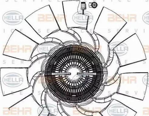 HELLA 8MV 376 907-051 - Вентилятор, охлаждение двигателя autosila-amz.com