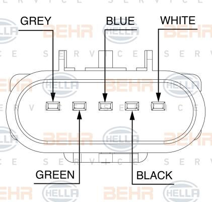 HELLA 8MV 376 758-301 - Вентилятор, охлаждение двигателя autosila-amz.com