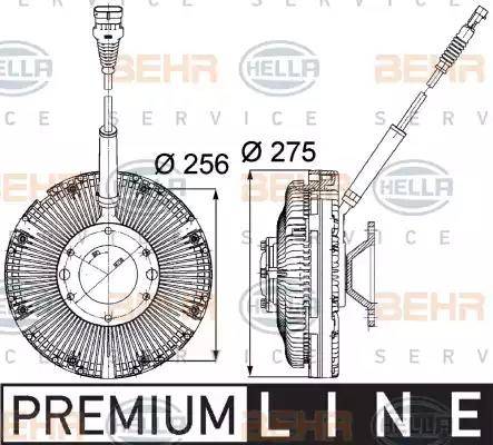 HELLA 8MV 376 734-781 - Сцепление, вентилятор радиатора autosila-amz.com