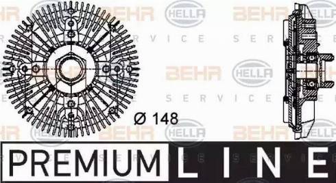 HELLA 8MV 376 732-411 - Сцепление, вентилятор радиатора autosila-amz.com