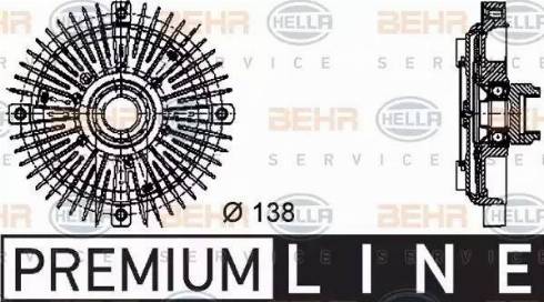 HELLA 8MV 376 732-231 - Сцепление, вентилятор радиатора autosila-amz.com