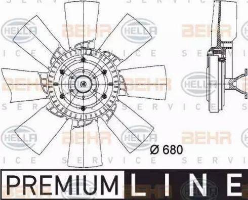 HELLA 8MV 376 728-391 - Вентилятор, охлаждение двигателя autosila-amz.com