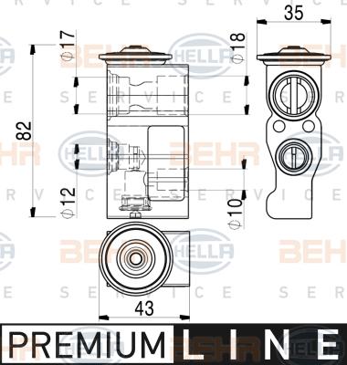 HELLA 8UW 351 003-621 - Расширительный клапан, кондиционер autosila-amz.com