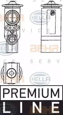 HELLA 8UW 351 239-071 - Расширительный клапан, кондиционер autosila-amz.com