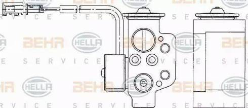 HELLA 8UW 351 234-611 - Расширительный клапан, кондиционер autosila-amz.com