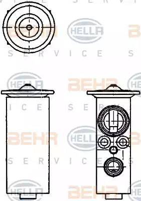 HELLA 8UW 351 234-141 - Расширительный клапан, кондиционер autosila-amz.com