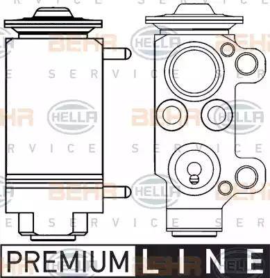 HELLA 8UW 351 234-131 - Расширительный клапан, кондиционер autosila-amz.com