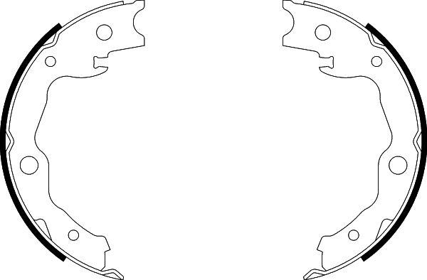 HELLA PAGID 8DA 355 050-031 - Комплект тормозов, ручник, парковка autosila-amz.com