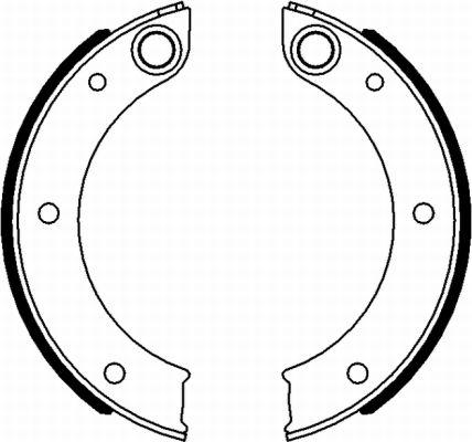 HELLA PAGID 8DA 355 050-151 - Комплект тормозов, ручник, парковка autosila-amz.com