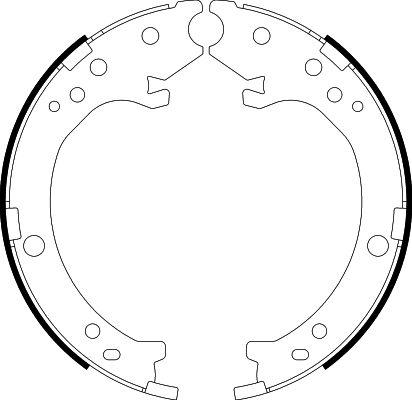 HELLA PAGID 8DA 355 050-171 - Комплект тормозов, ручник, парковка autosila-amz.com