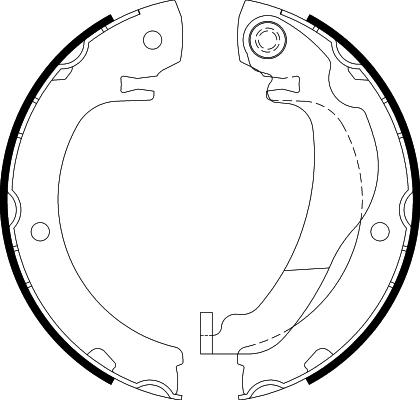 HELLA PAGID 8DA 355 051-021 - Комплект тормозов, ручник, парковка autosila-amz.com