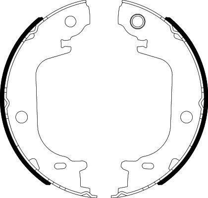 HELLA PAGID 8DA 355 051-201 - Комплект тормозов, ручник, парковка autosila-amz.com