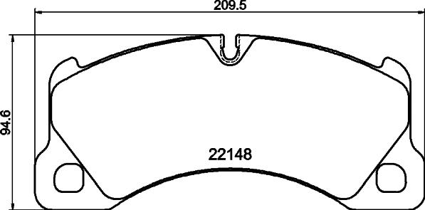 HELLA PAGID 8DB355040631 - Тормозные колодки, дисковые, комплект autosila-amz.com