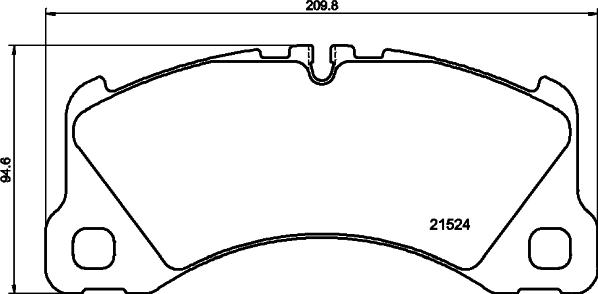 HELLA PAGID 8DB355040051 - Тормозные колодки, дисковые, комплект autosila-amz.com