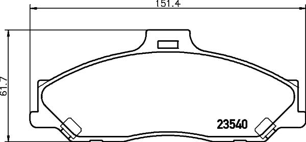 HELLA PAGID 8DB 355 009-751 - Тормозные колодки, дисковые, комплект autosila-amz.com