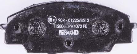 HELLA PAGID 8DB 355 009-731 - Тормозные колодки, дисковые, комплект autosila-amz.com
