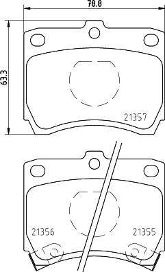 HELLA PAGID 8DB 355 005-741 - Тормозные колодки, дисковые, комплект autosila-amz.com