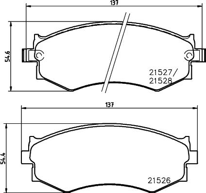 HELLA PAGID 8DB 355 006-421 - Тормозные колодки, дисковые, комплект autosila-amz.com