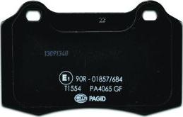 HELLA PAGID 8DB 355 006-591 - Тормозные колодки, дисковые, комплект autosila-amz.com