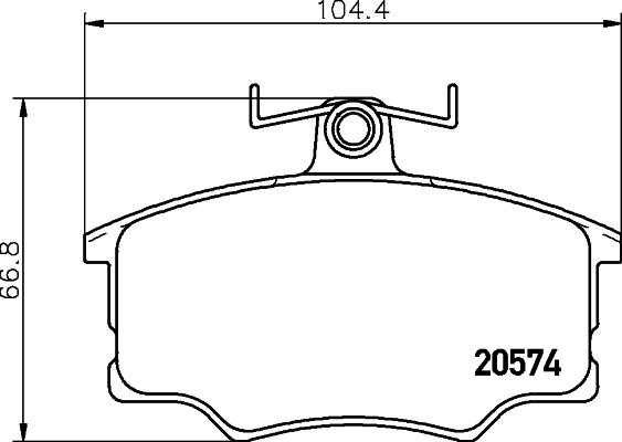 HELLA PAGID 8DB 355 006-021 - Тормозные колодки, дисковые, комплект autosila-amz.com