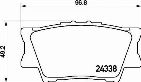 Akebono ASP1212A - Тормозные колодки, дисковые, комплект autosila-amz.com