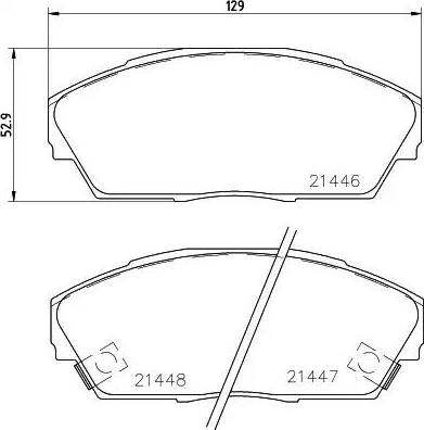 HELLA PAGID 8DB 355 006-301 - Тормозные колодки, дисковые, комплект autosila-amz.com