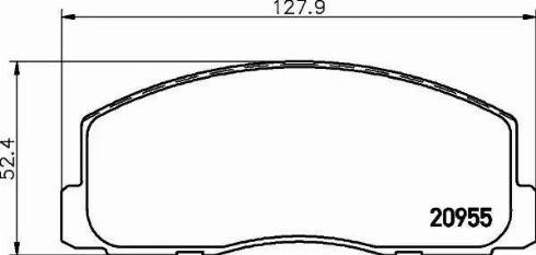 HELLA PAGID 8DB 355 006-221 - Тормозные колодки, дисковые, комплект autosila-amz.com