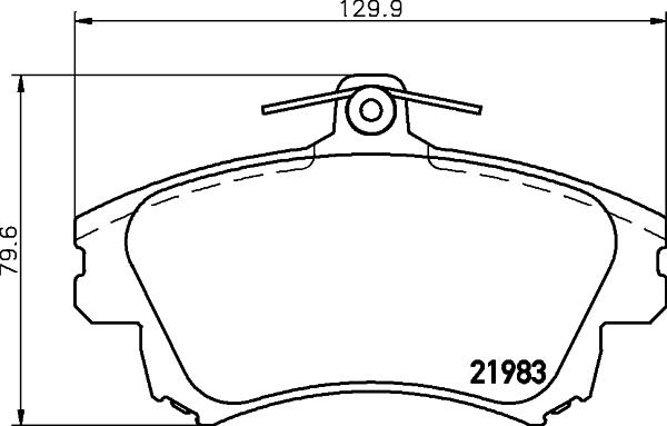 HELLA PAGID 8DB 355 006-711 - Тормозные колодки, дисковые, комплект autosila-amz.com