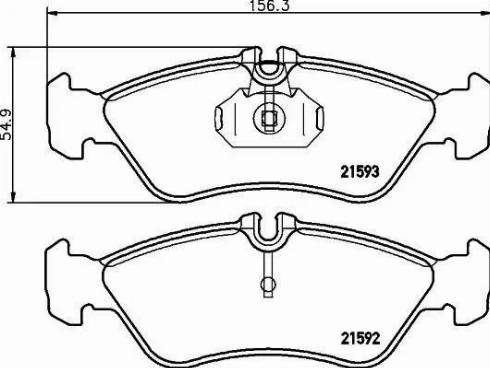 HELLA PAGID 8DB 355 008-161 - Тормозные колодки, дисковые, комплект autosila-amz.com